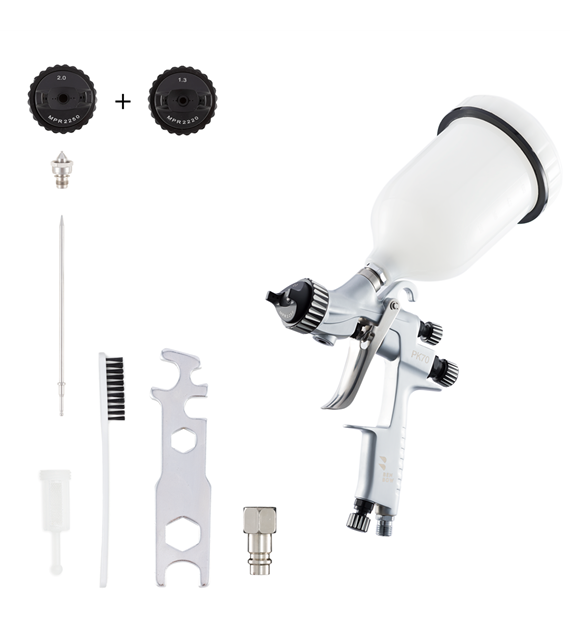 BenBow PK70 Spray Gun, nozzles 1.3 + 2.0mm MP