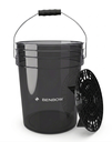 BenBow Schwarzer Detailing-Eimer 20L mit BenBow-Logo + schwarzer Separator