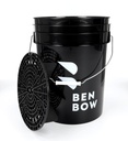 Benbow - Czarne wiadro 20L detalingowe z czarnym separatorem