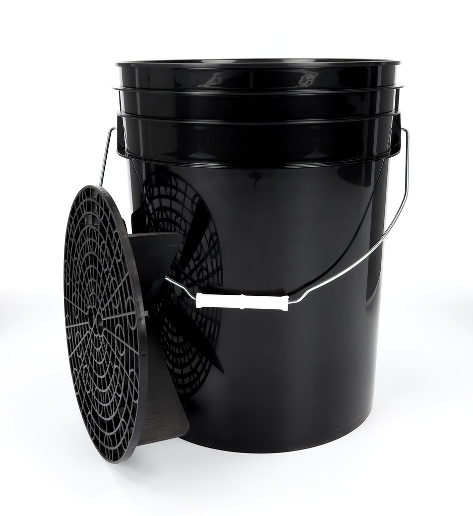 Benbow - Czarne wiadro 20L detalingowe (bez logo)+ czarny separator