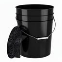 BenBow - Schwarzer Detail Eimer 20L (ohne Logo) + schwarzer Separator