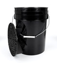 Benbow - Czarne wiadro 20L detalingowe (bez logo)+ czarny separator