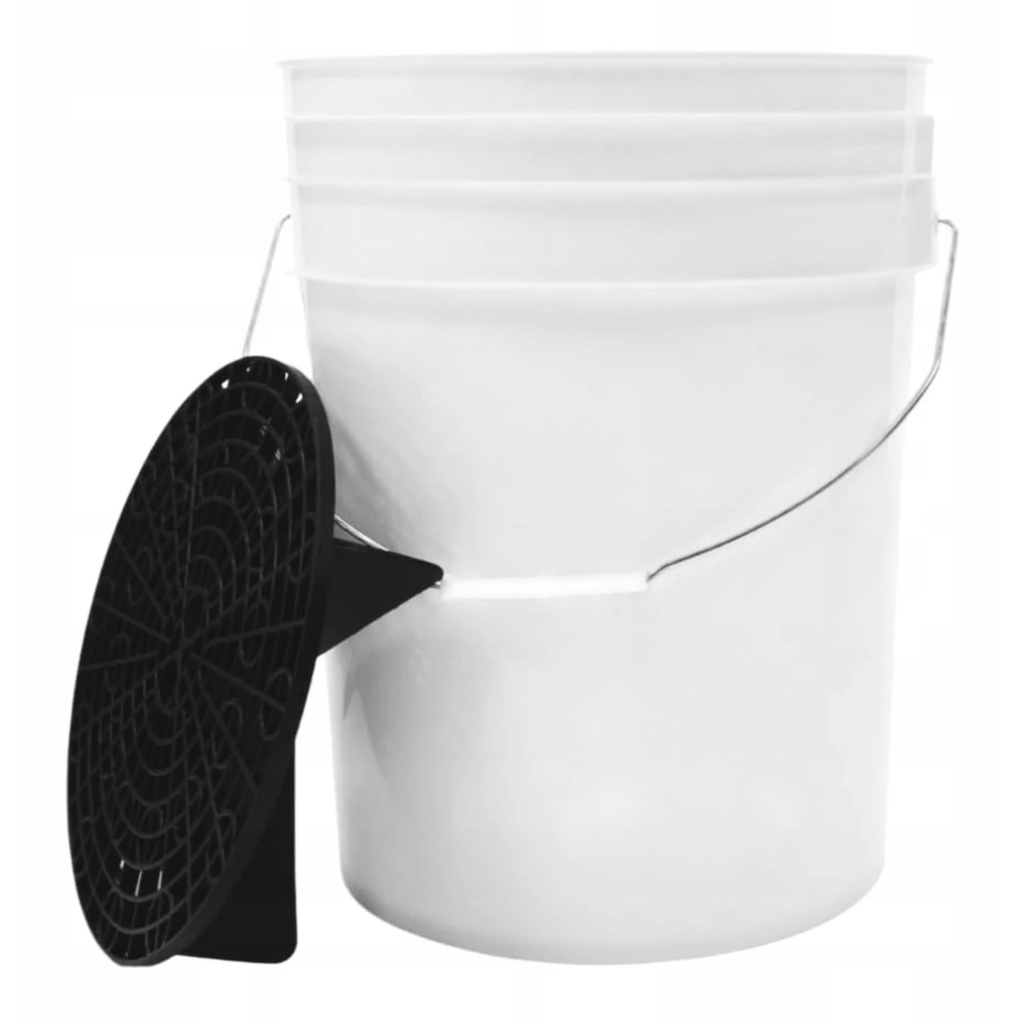 Benbow -Białe wiadro 20LBlanko (bez logo) + czarny separator