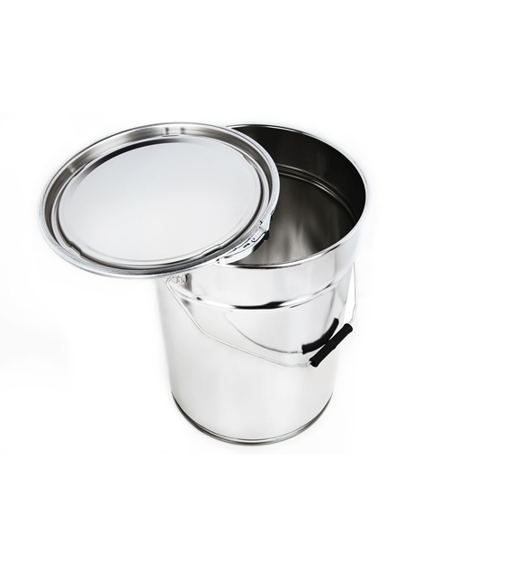 Wiadro metal 20l + wieczko obrecz