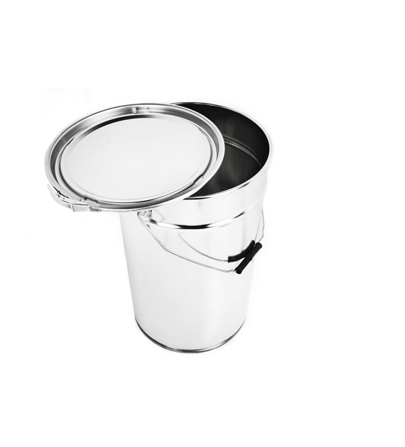 Metal bucket 25l + lid ring