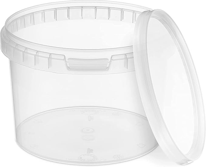 BenBow Transparent Eimer 0,5L ( E05T ), mit Lebensmitteldeckel