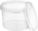 BenBow Transparent Eimer 0,5L ( E05T ), mit Lebensmitteldeckel