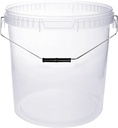 BenBow Transparent Eimer 30L (E30T) mit Lebensmitteldeckel