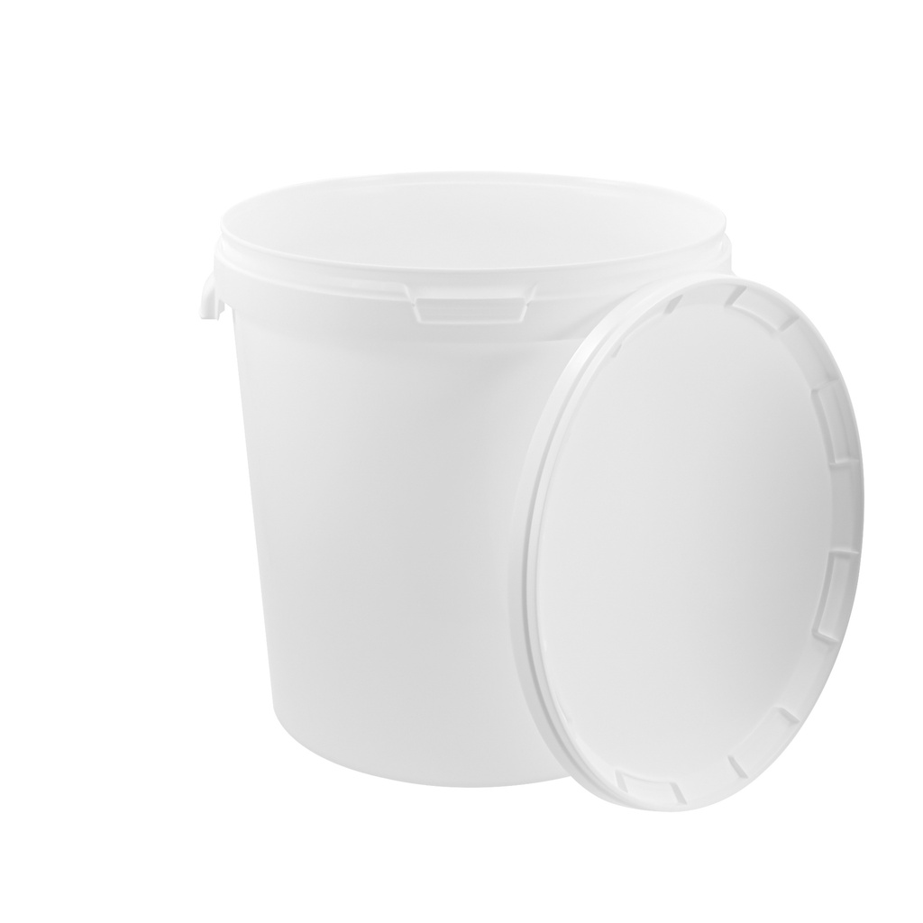 Benbow Eimer 30L Weiß E30W mit Deckel für Lebensmittel