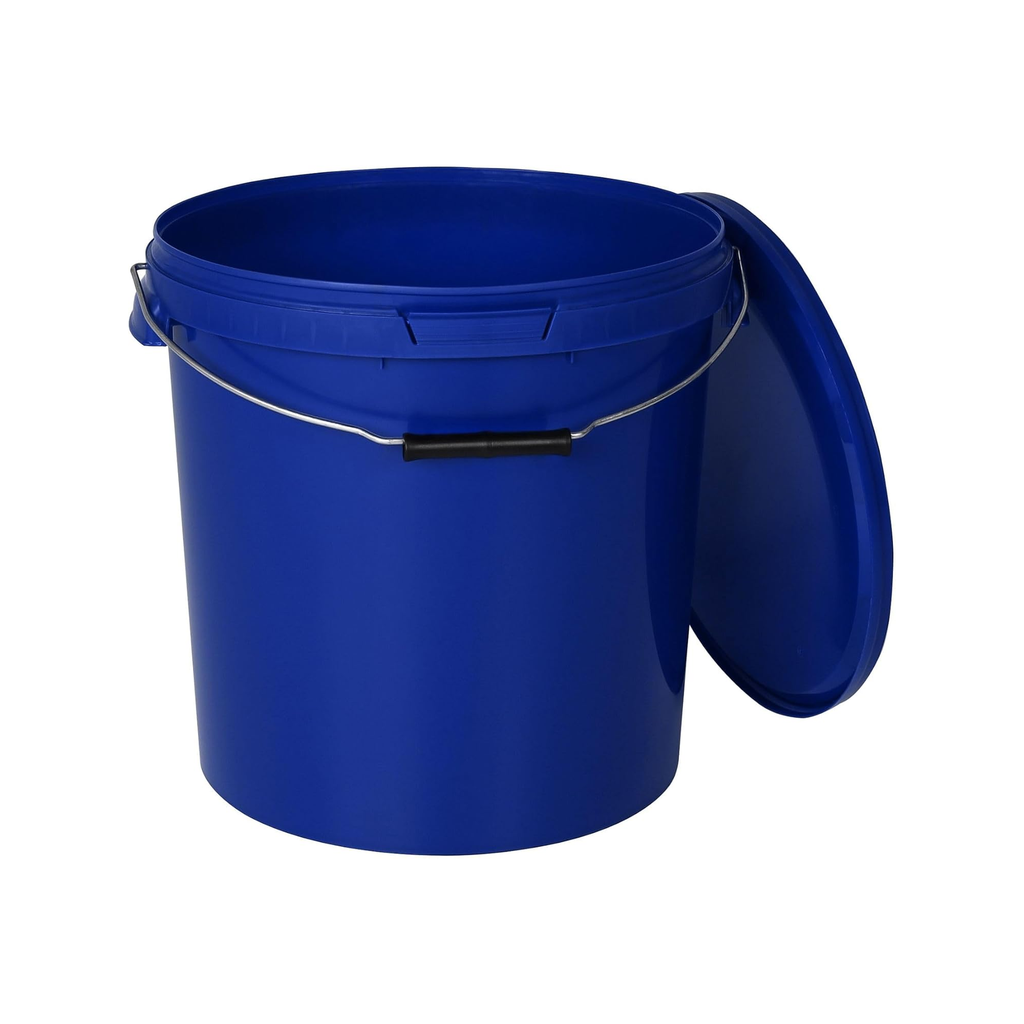 BenBow Blue Bucket 30L (E30BL), with food cover