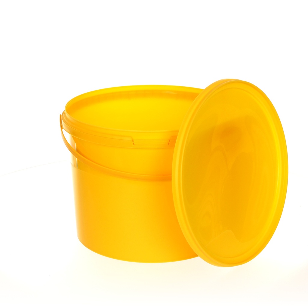 Benbow Food Bucket with Lid 10L Yellow - E10GE