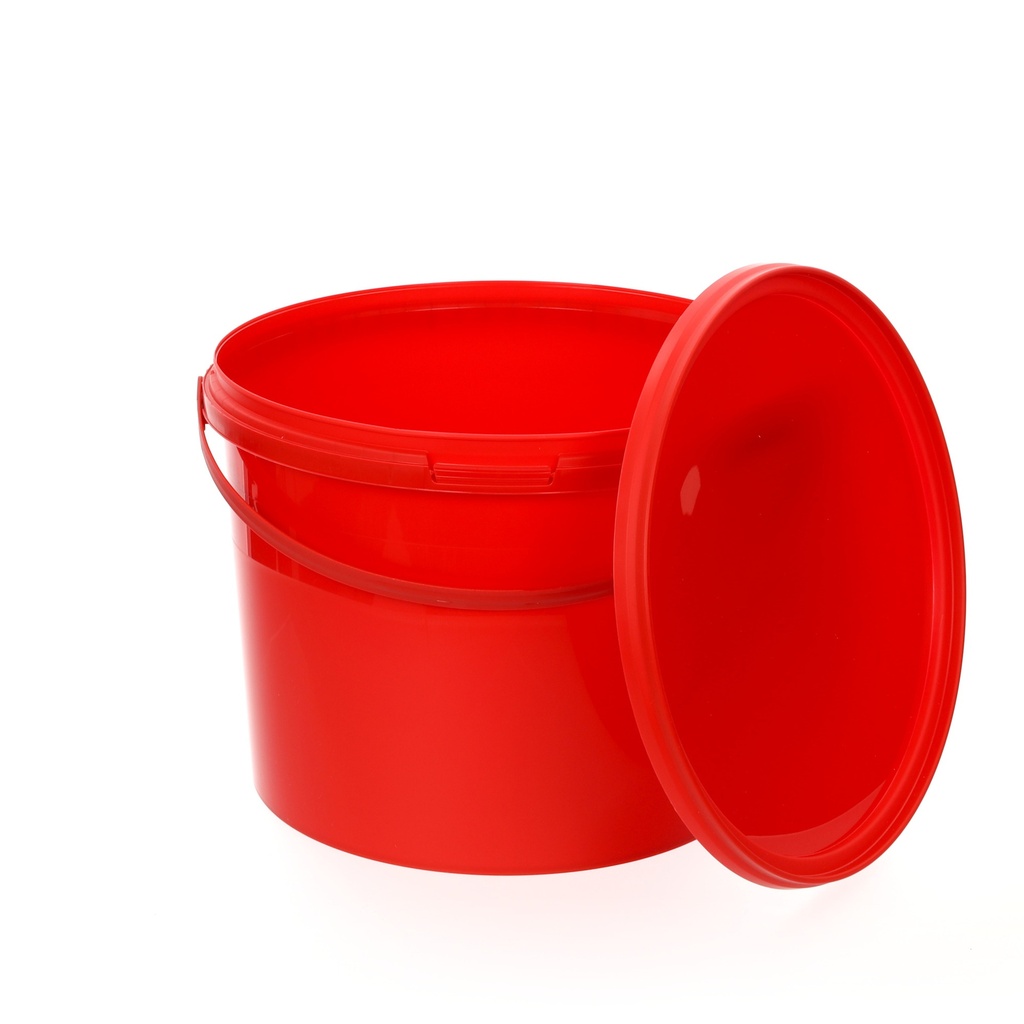 Benbow Food Bucket with Lid 10l Red - E10RO