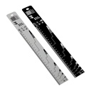 Benbow aluminum measuring ruler, black with a 4:1 and 5:1 scale.