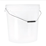 Bucket E30W-R White 30l with handle