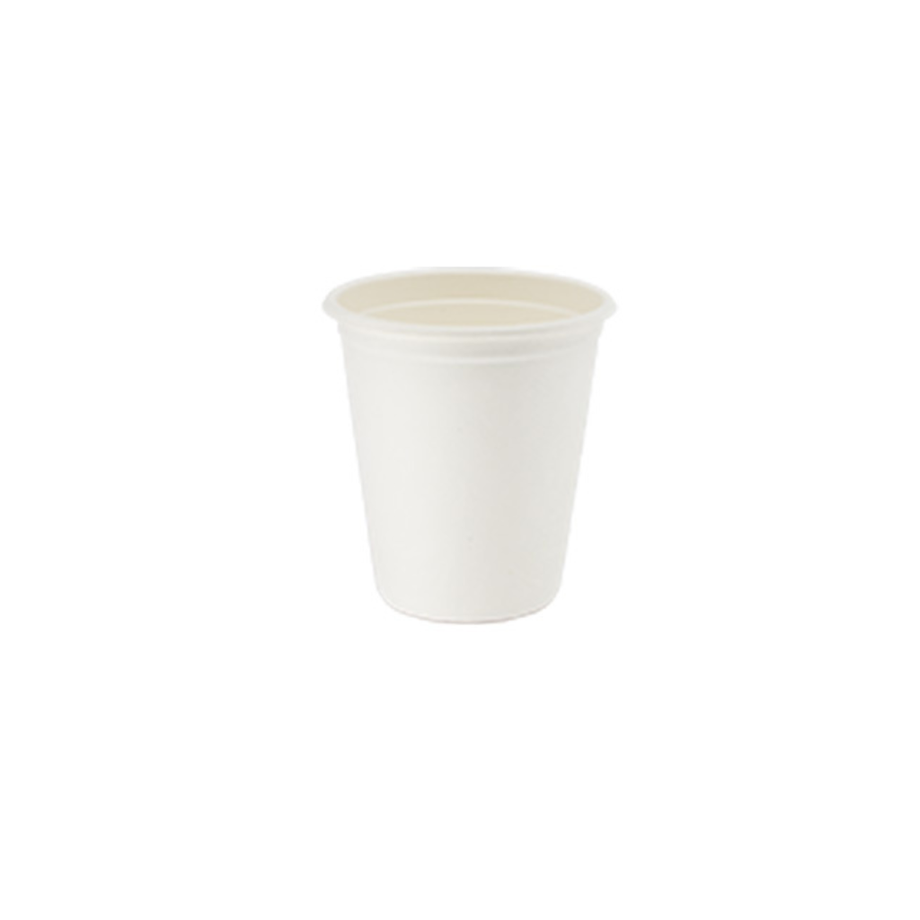 BenBow Disposable White Cups made from Sugar Cane 300 ml