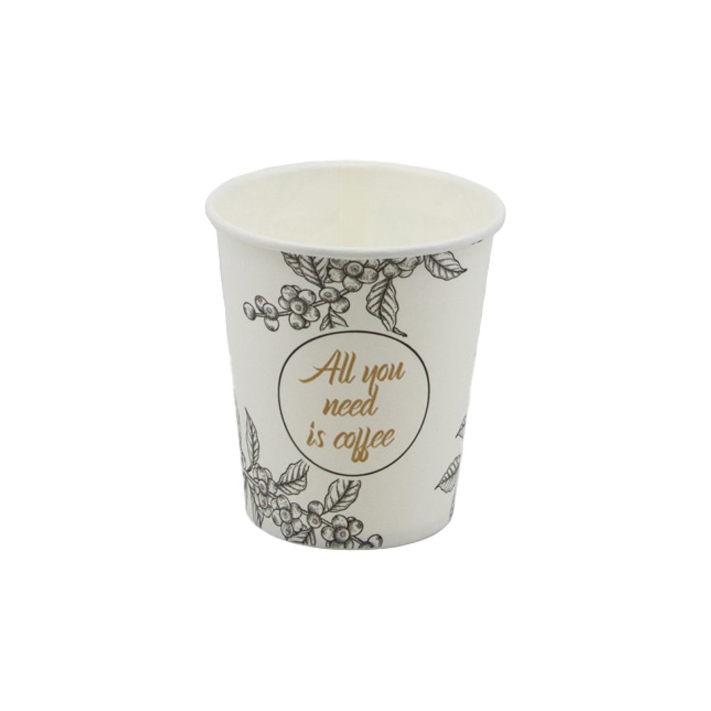 BenBow 002013 - Papierowy Jednorazowy Kubek z Nadrukiem 180 ml