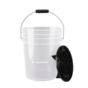 BenBow Transparent Eimer Detail 20L (mit Logo) + schwarzer Separator