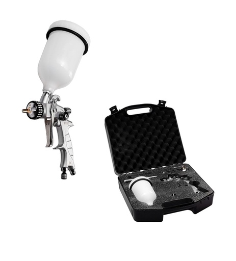 [000061] BenBow PK60 - Lackierpistole, Düsen 1.4mm und 1.8mm HVLP + Koffer