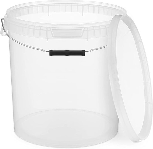 [010560] BenBow Transparent Eimer 20L (E20T), mit Lebensmitteldeckel