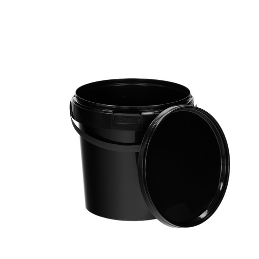 [010571] BenBow Eimer Schwarz 1L (E1S), mit Lebensmitteldeckel
