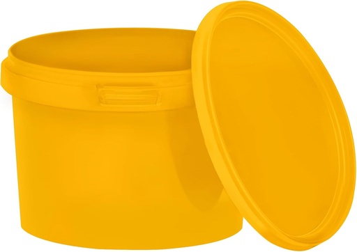 [001500] Benbow Wiaderko Żółte 0,5L ( E05GE ), z pokrywą na żywność