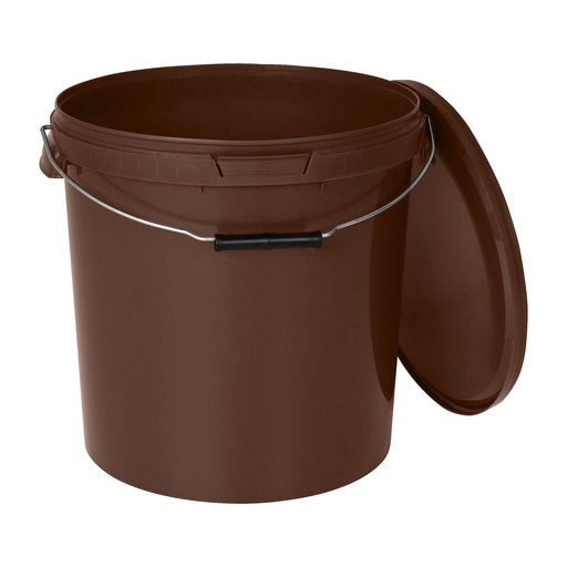 [001705] BenBow Eimer Braun 20L ( E20BR ), mit Lebensmitteldeckel