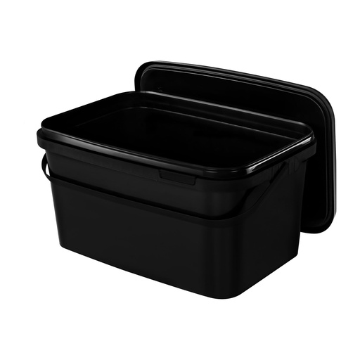 [007010] BenBow Rectangular Container Black 5L (P5S), with food cover