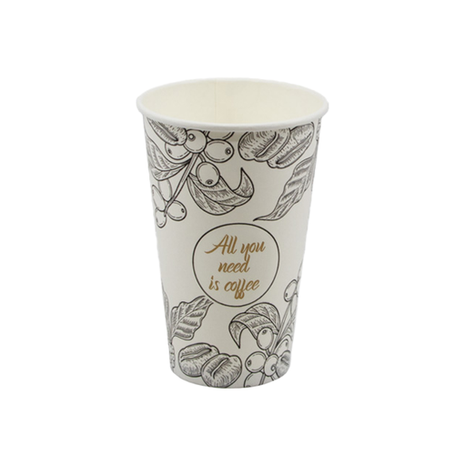 [002016] BenBow Paper Disposable Cup with Print 400 ml